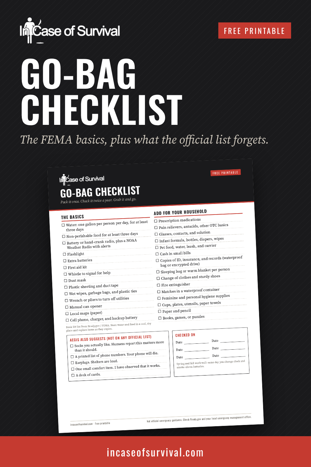 Go-Bag Checklist